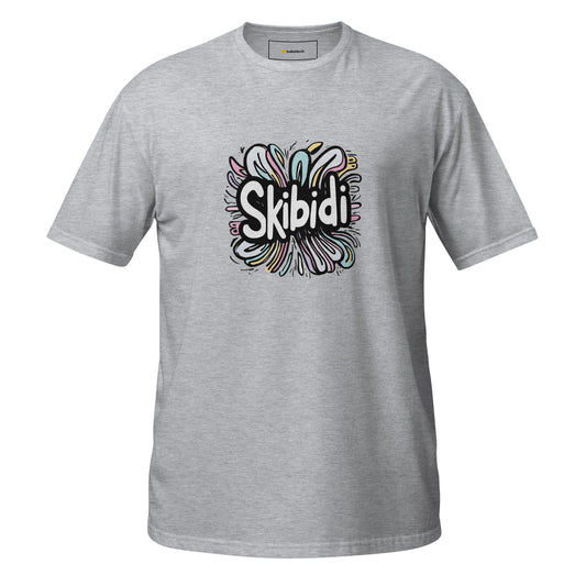 Skibidi t-shirt - unisex basic soft style sport-grey front